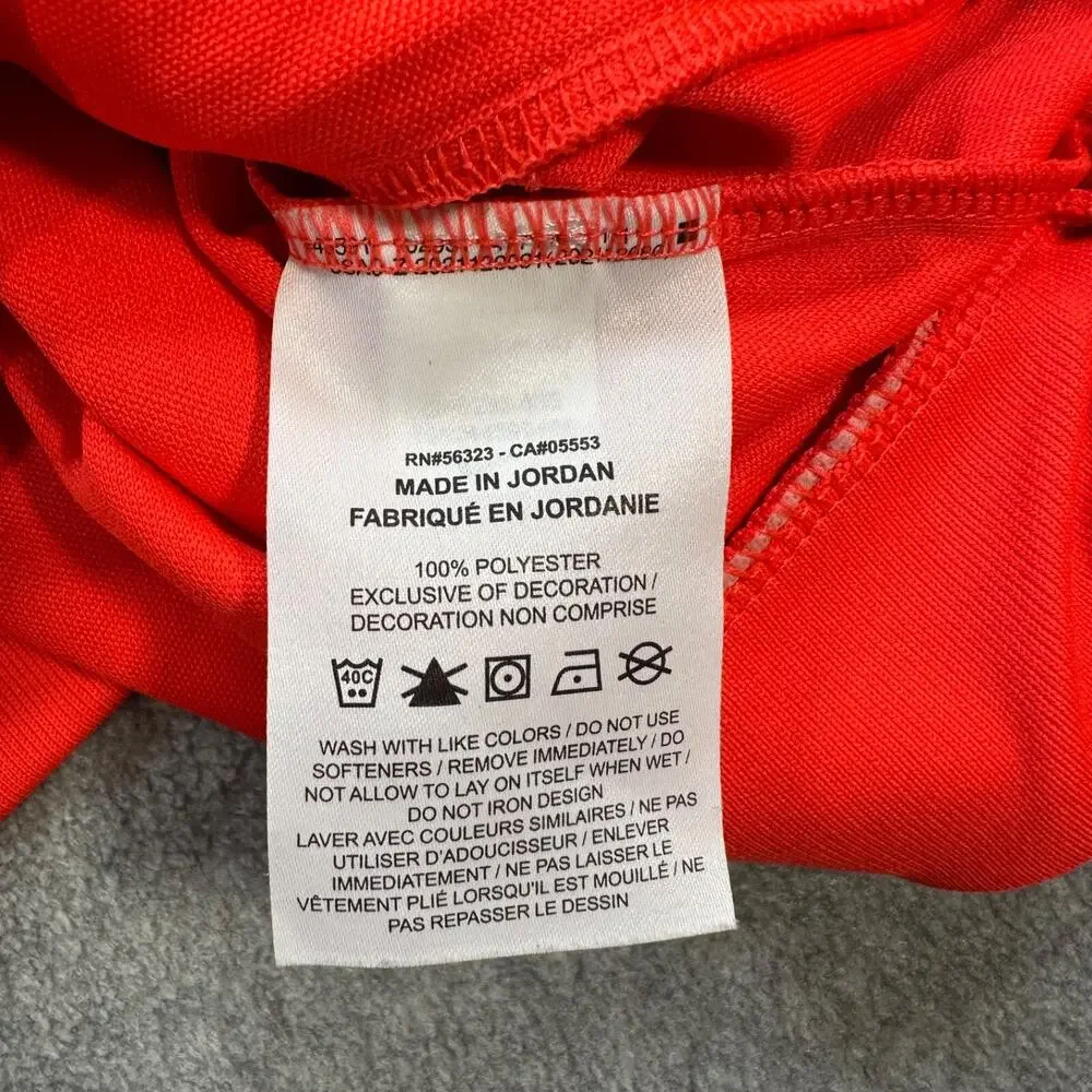 Nike Dri-Fit Alabama FC Soccer Warm Up Track Jacket Kids Large Orange Red Zip Up